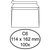 Envelop Quantore bank C6 114x162mm zelfklevend wit 100 stuks