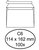 Envelop Quantore bank C6 114x162mm zelfklevend wit 100 stuks