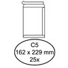 Envelop Quantore akte C5 162x229mm zelfklevend wit 25 stuks foto