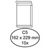 Envelop Quantore akte C5 162x229mm zelfklevend wit 10 stuks foto