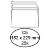 Envelop Quantore bank C5 162x229mm zelfklevend wit 25 stuks foto