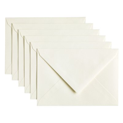 Envelop Papicolor C6 114x162mm anjerwit pak à 6 stuks