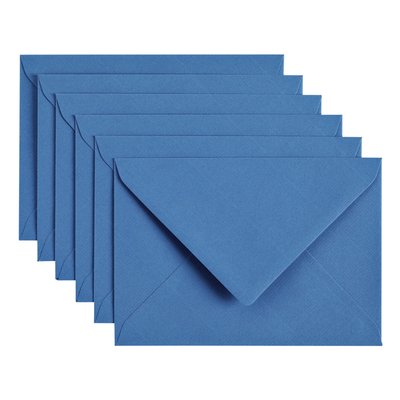 Envelop Papicolor C6 114x162mm donkerblauw pak à 6 stuks