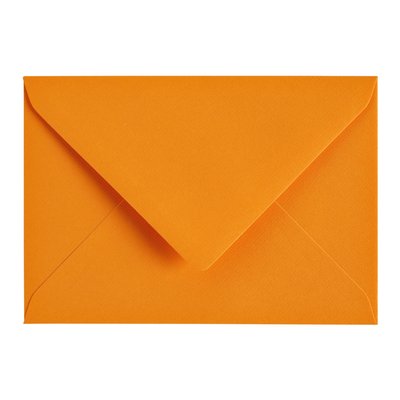 Envelop Papicolor C6 114x162mm oranje pak à 6 stuks