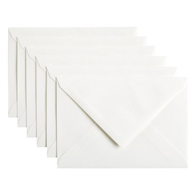 Envelop Papicolor C6 114x162mm hagelwit pak à 6 stuks