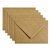 Envelop Papicolor C6 114x162mm kraft bruin pak à 6 stuks