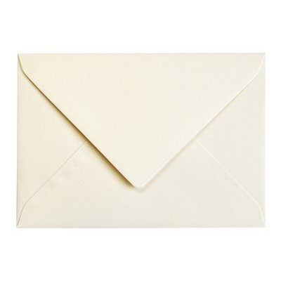 Envelop Papicolor C6 114x162mm metallic ivoor pak à 6 stuks