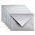 Envelop Papicolor C6 114x162mm metallic zilver pak à 6 stuks