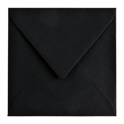 Envelop Papicolor 140x140mm ravenzwart pak à 6 stuks