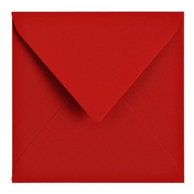Envelop Papicolor 140x140mm rood pak à 6 stuks