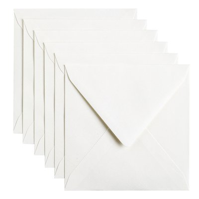 Envelop Papicolor 140x140mm hagelwit pak à 6 stuks