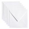 Envelop Papicolor 140x140mm kraft wit pak à 6 stuks foto