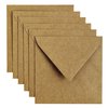 Envelop Papicolor 140x140mm kraft bruin pak à 6 stuks foto
