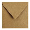 Envelop Papicolor 140x140mm kraft bruin pak à 6 stuks foto