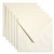 Envelop Papicolor 140x140mm metallic ivoor pak à 6 stuks