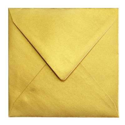 Envelop Papicolor 140x140mm metallic goud pak à 6 stuks