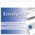 Dubbele kaart Papyrus Envelpack Design vierkant 130x130mm wit 894466 set van 10