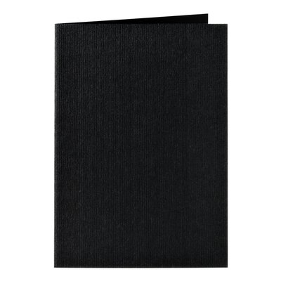 Carte de correspondance Papicolor double 105x148mm noir corbeau 6 pièces