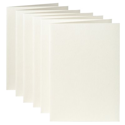 Carte de correspondance Papicolor double 105x148mm blanc 6 pièces