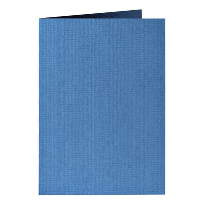 Carte de correspondance Papicolor double 105x148mm bleu roi 6 pièces
