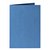 Carte de correspondance Papicolor double 105x148mm bleu roi 6 pièces