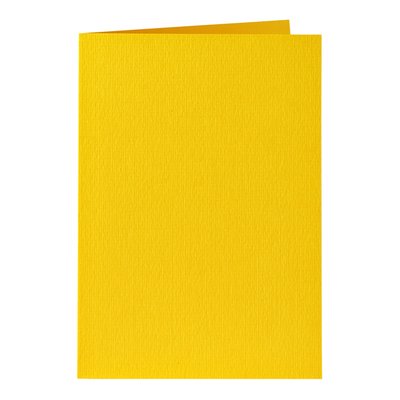 Carte de correspondance Papicolor double 105x148mm jaune bouton d'or 6 pièces