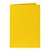 Carte de correspondance Papicolor double 105x148mm jaune bouton d'or 6 pièces