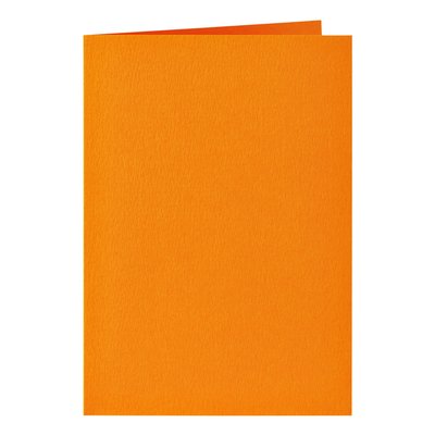 Carte de correspondance Papicolor double 105x148mm orange 6 pièces