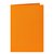 Carte de correspondance Papicolor double 105x148mm orange 6 pièces