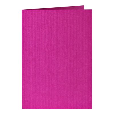 Carte de correspondance Papicolor double 105x148mm rose vif 6 pièces