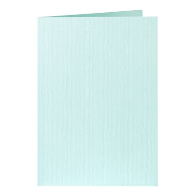Carte de correspondance Papicolor double 105x148mm vert bleuté 6 pièces