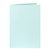 Carte de correspondance Papicolor double 105x148mm vert bleuté 6 pièces