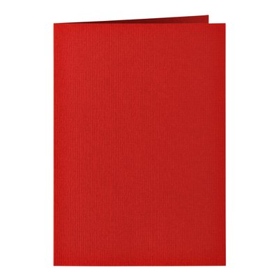 Carte de correspondance Papicolor double 105x148mm rouge 6 pièces
