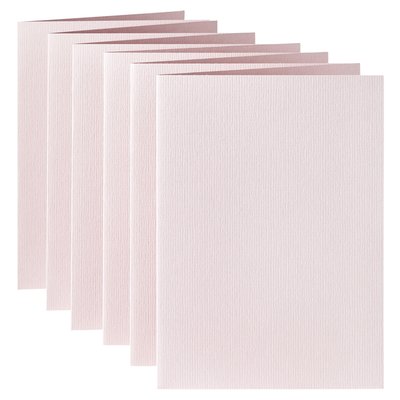 Carte de correspondance Papicolor double 105x148mm rose clair 6 pièces