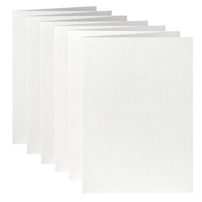 Carte de correspondance Papicolor double 105x148mm blanc neige 6 pièces
