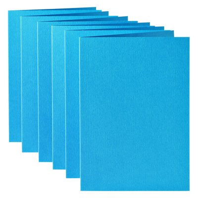 Carte de correspondance Papicolor double 105x148mm bleu ciel 6 pièces