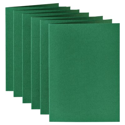 Carte de correspondance Papicolor double 105x148mm vert sapin 6 pièces
