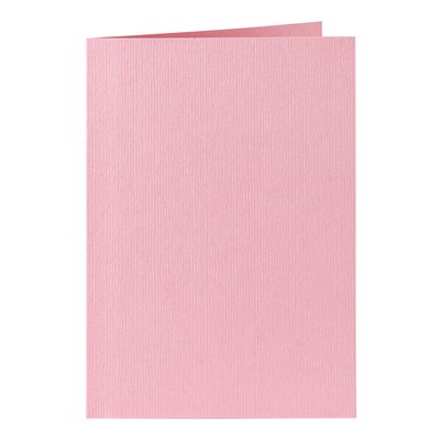 Carte de correspondance Papicolor double 105x148mm rose bébé 6 pièces
