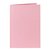 Carte de correspondance Papicolor double 105x148mm rose bébé 6 pièces