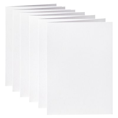 Carte de correspondance Papicolor double 105x148mm kraft blanc 6 pièces