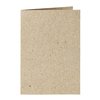 Carte de correspondance Papicolor double 105x148mm kraft gris 6 pièces Photo