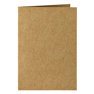 Carte de correspondance Papicolor double 105x148mm brun 6 pièces