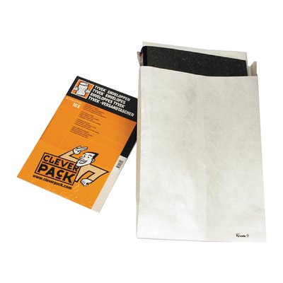 Envelop CleverPack Tyvek C4 229x324mm zelfklevend wit pak à 10 stuks