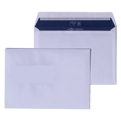 Enveloppe Hermes EA5/6 110x220mm gommée blanc 500 pièces
