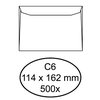 Enveloppe Hermes C6 114x162mm gommé blanc 500 pièces Photo