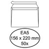 Envelop Hermes bank EA5 156x220mm zelfklevend wit pak à 50 stuks foto