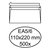 Envelop Hermes bank EA5/6 110x220mm zelfklevend wit doos à 500 stuks