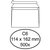 Enveloppe Hermes Hermes C6 114x162mm AC blanc 500pcs