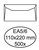 Envelop Quantore bank EA5/6 110x220mm wit 500 stuks