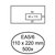 Envelop Hermes EA5/6 110x220mm venster 4x11rechts zelfklevend 500 stuks